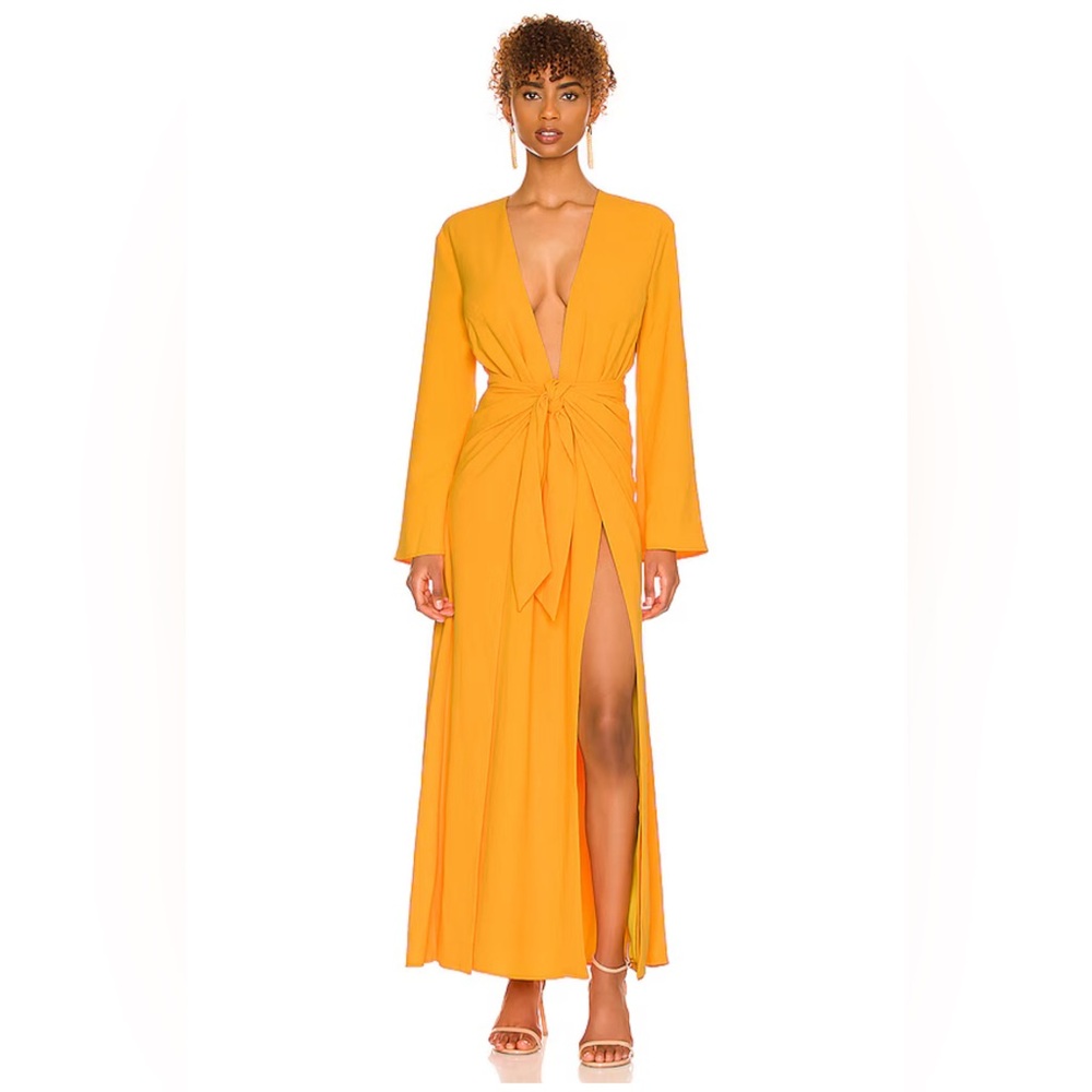 NWT Camila Coelho Millie Maxi Dress in Mango 🥭